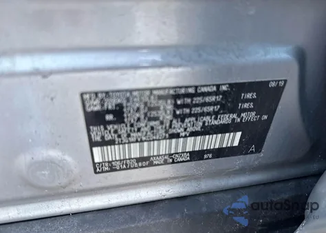 2019 Toyota Rav4 Le из США, поврежденный, VIN 2T3G1RFV1KC048271